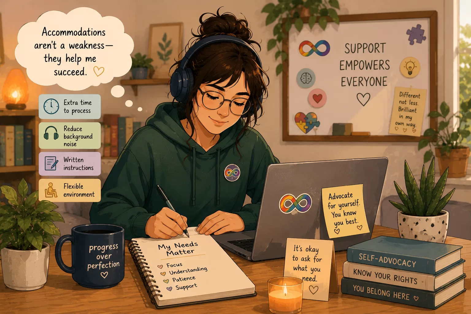 Seeking Accommodations as a Neurodivergent Individual: Strength, Support, and Self-Advocacy