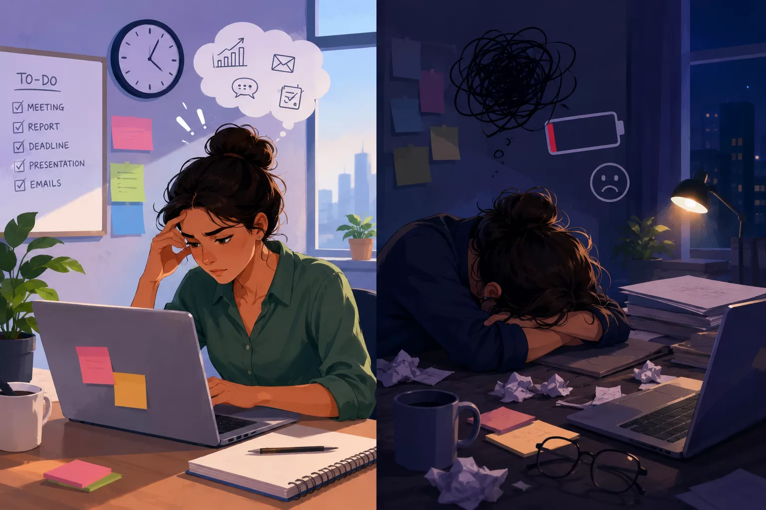 How to Recognize Burnout vs. Stress in Working Professionals