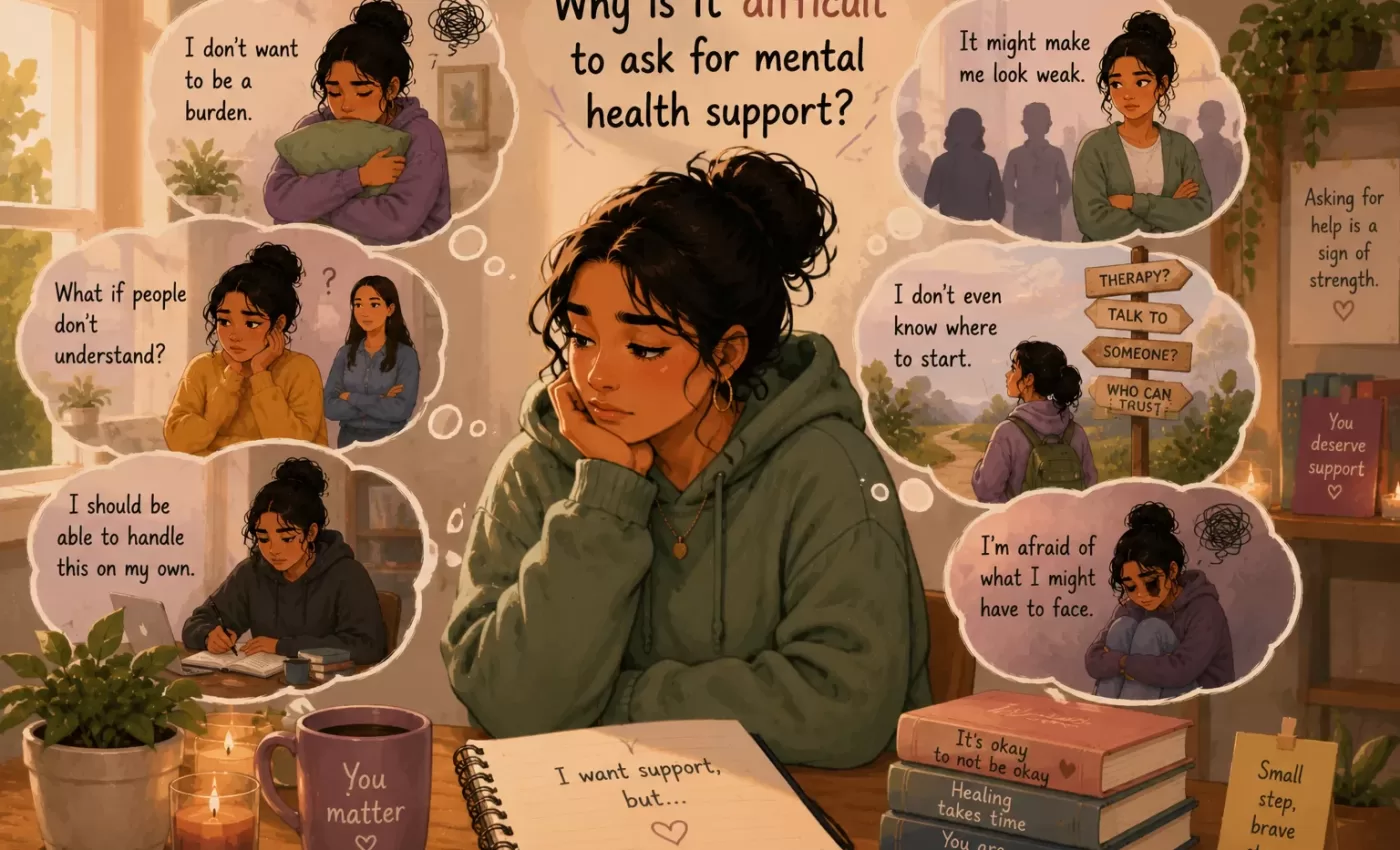 why people avoid asking for mental health help barriers Ask for mental Health Support