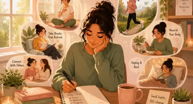 daily habits mental wellness balance routine