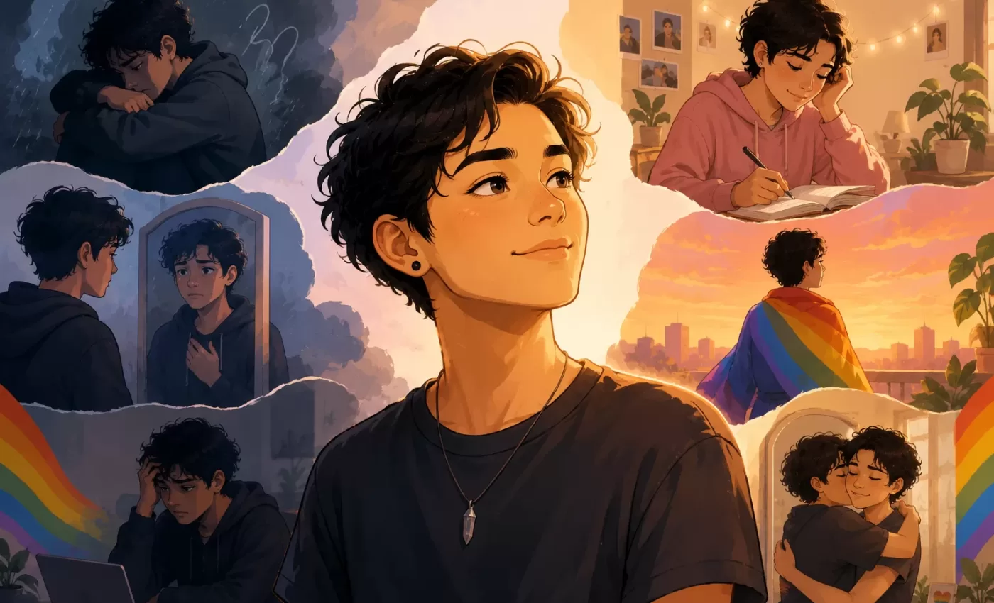 LGBTQ self-acceptance journey mental health challenges therapy