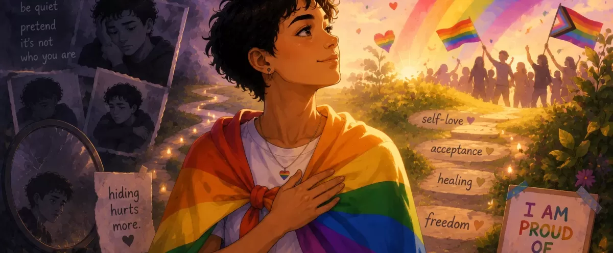 LGBTQ self-acceptance journey pride identity