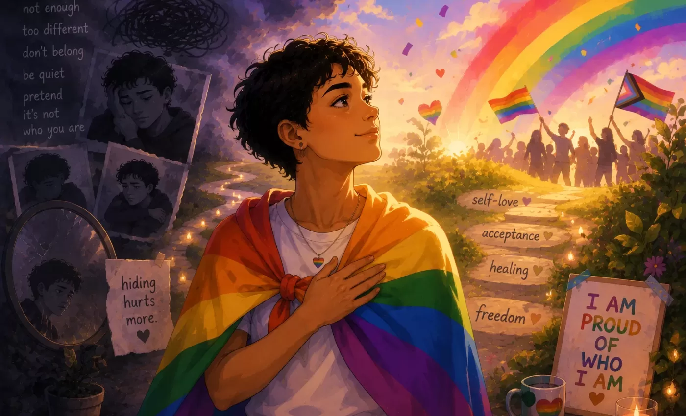 LGBTQ self-acceptance journey pride identity LGBTQ self-acceptance journey pride identity