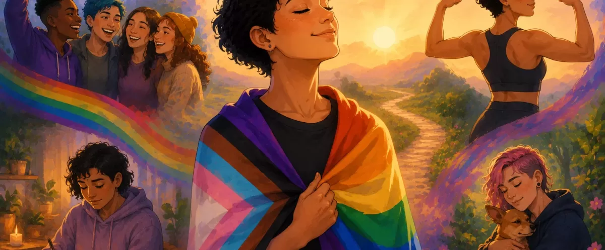 LGBTQ confidence building emotional resilience mental health
