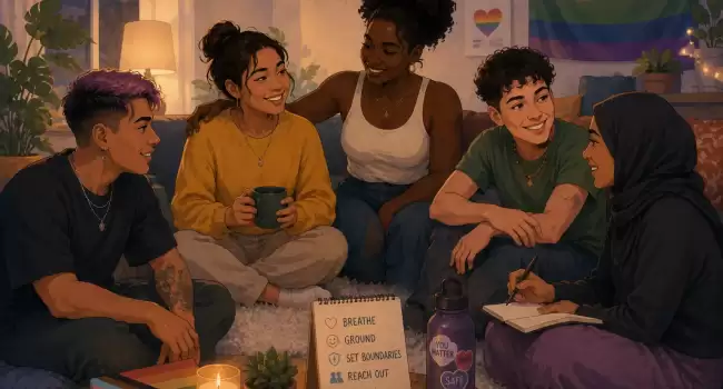 LGBTQ trauma triggers management emotional safety daily