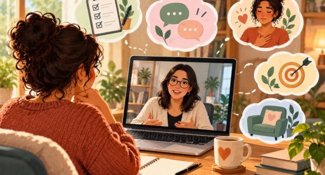 first online therapy session what to expect